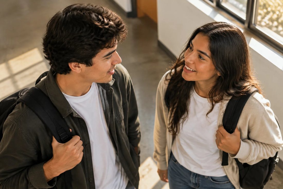 Time reunido em volta das folhas impressas com os itens da pauta do dia